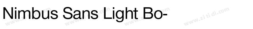 Nimbus Sans Light Bo字体转换